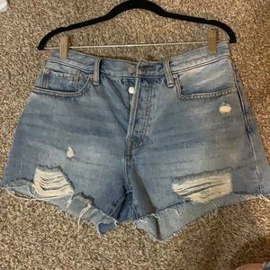 We the free Jean shorts with button fly.